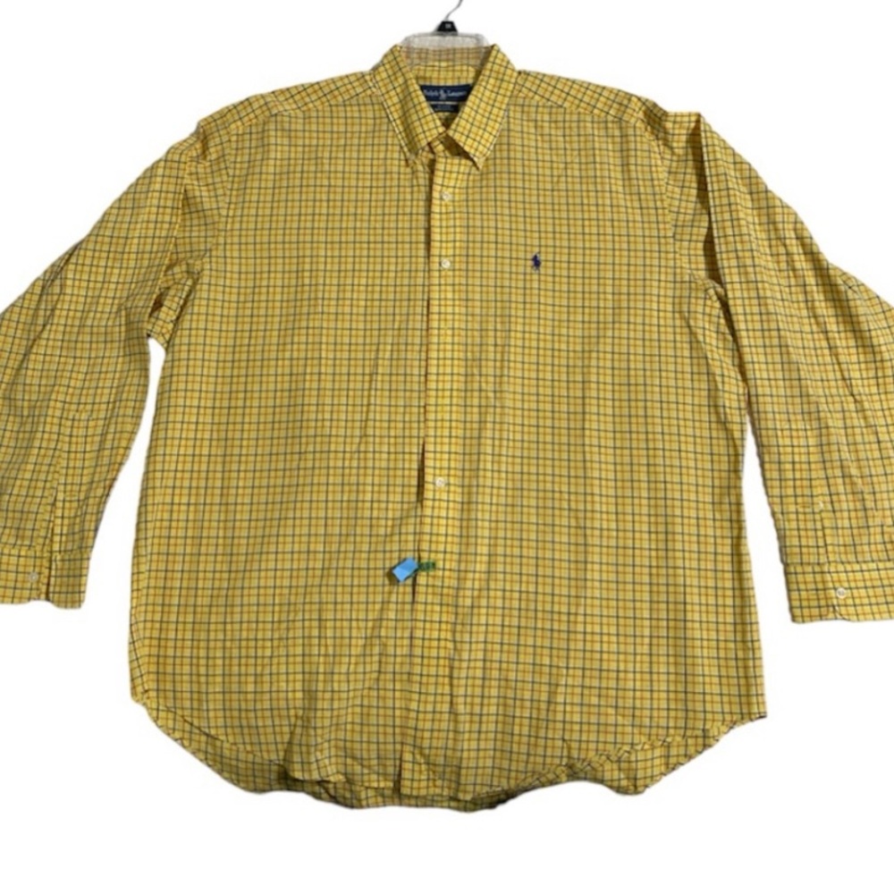 🎉HOST PICK 🎉Polo Ralph Lauren, Blake Yellow Plaid Long Sleeve Button Dow…